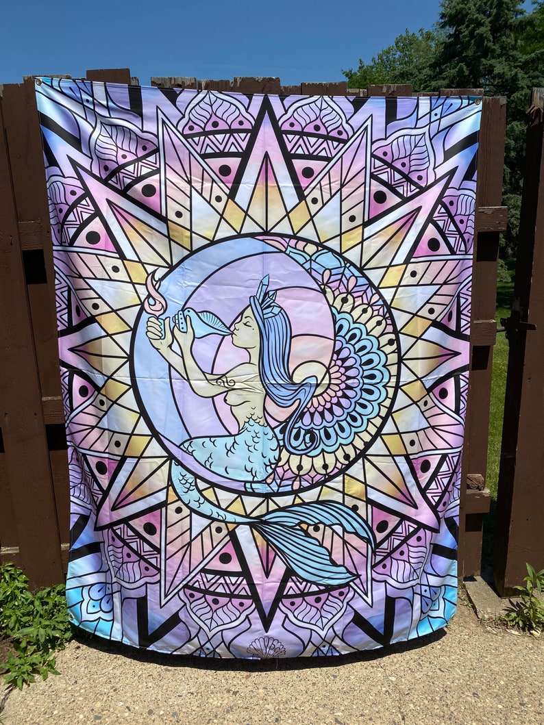 Lunar Highness pastel Tapestry image 2