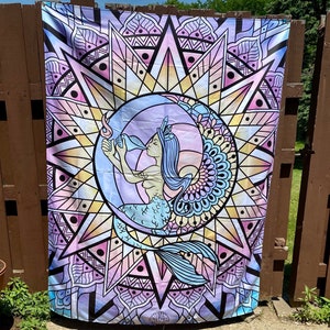 Lunar Highness pastel Tapestry image 1