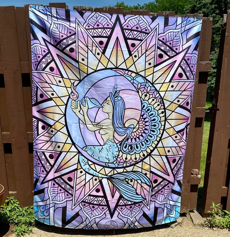 Lunar Highness pastel Tapestry image 1