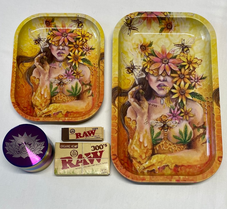 Queen Bee Rolling Trays 