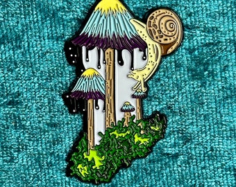 Psilocybin Forest hat pin