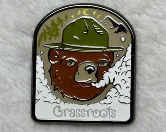 Smokey the blazin bear Enamel Pin