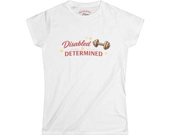 Disabled & Determined Fitted Tee | Resilient Mom Club Graphic T-Shirt