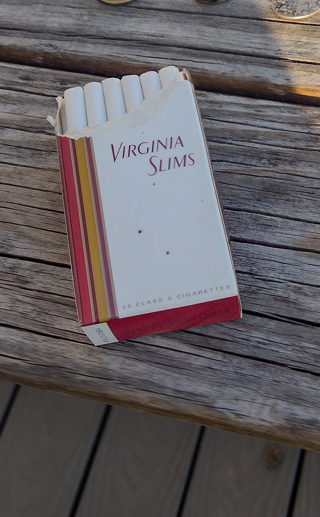 Vintage Virginia Slims in Leather Case Etsy