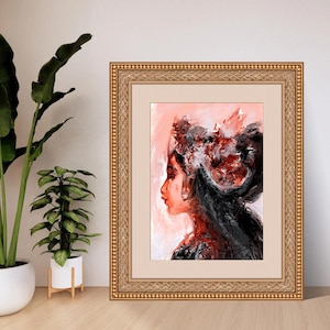 Jegeg Legong | Digital Painting | Balinese Dance Portrait | Instant Download Wall Art