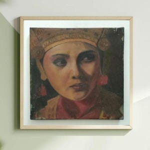 Ritratto artistico originale / Ispirato all&#39;antico / Capolavoro unico