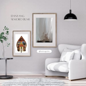 Spiritual Abstract Art  | Javanese Balinese Heritage Wall Art | Majapahit-Inspired Digital Painting
