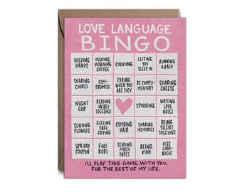 Love Language Bingo