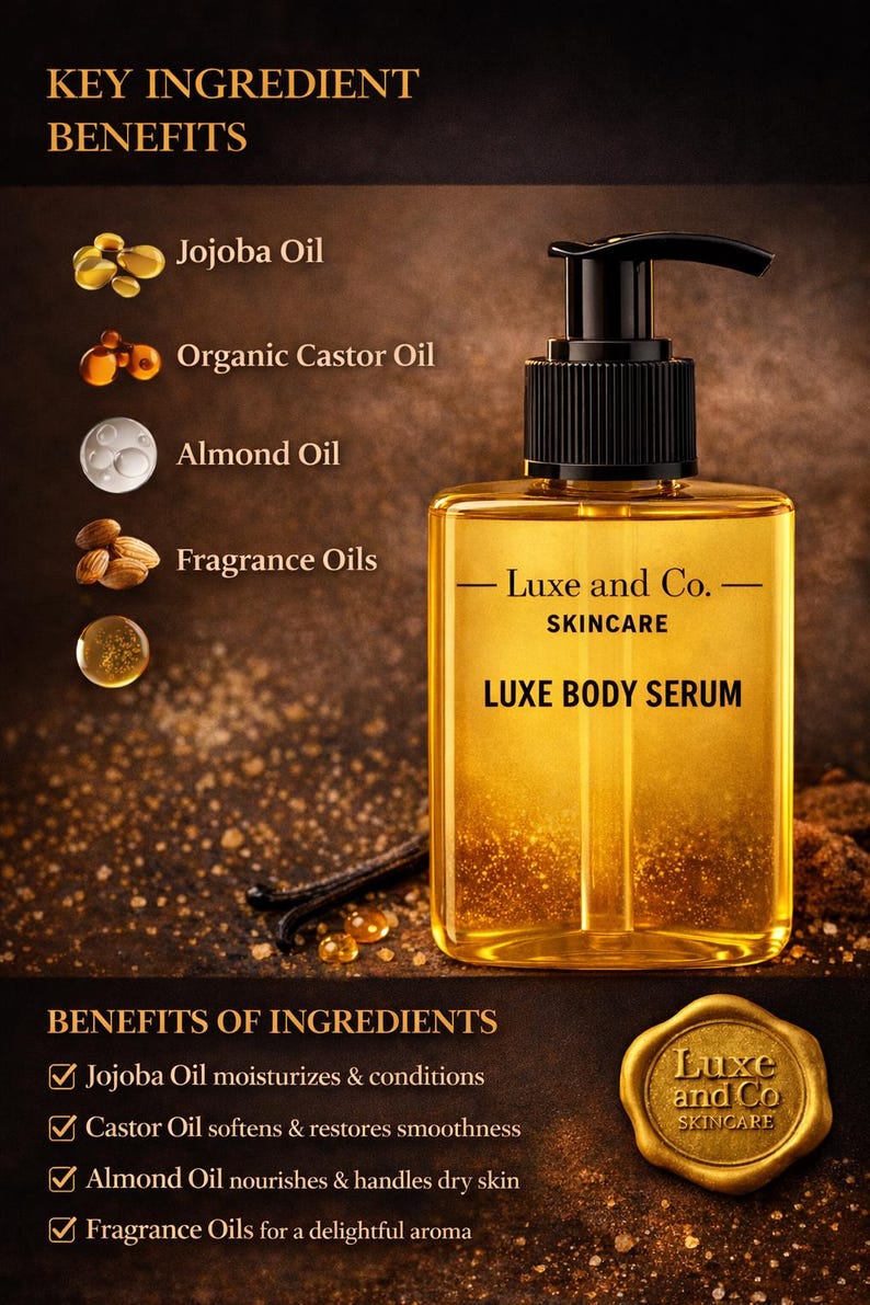 Opulent Luxe Body Serum ~ TURKISH ROSE & GINGER image 3
