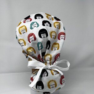 Cute Women’s Ponytail Scrub Cap w/ Ribbon Ties You’re my Bebe Moira’s Wigs Surgical Scrub Hat, Surgical Scrub Cap by Bbhandmadeboutique