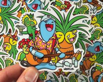 Jimmy Wobbuffet Vinyl Sticker