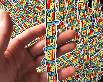 Wheeler Wizard Staff Vinyl Sticker