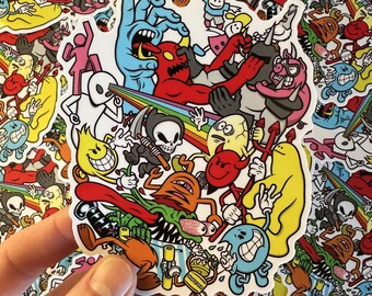 Skate Brained 1 Vinyl Sticker