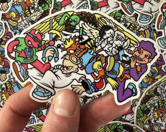Skate Brained 3 Vinyl Sticker
