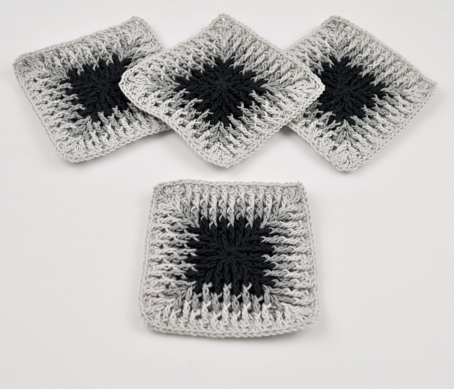 Set of 4 Crochet coasters coffee mug coaster Crochet Drink Etsy