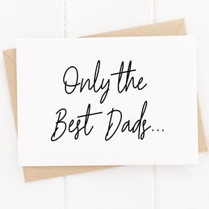 Only The Best Dads Get Promoted To Grandad Card, Promoted To Grandad Card, Pregnancy Announcement Card, Baby Announcement Card,