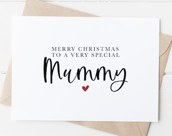 Merry Christmas To A Very Special Mummy, Christmas Card, Christmas Card For Mummy