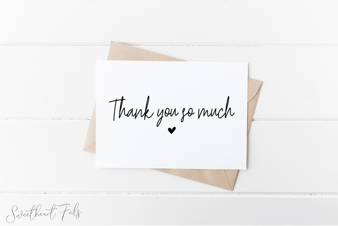 THANK YOU SO MUCH カードセット THANK YOU SO MUCH カードセット