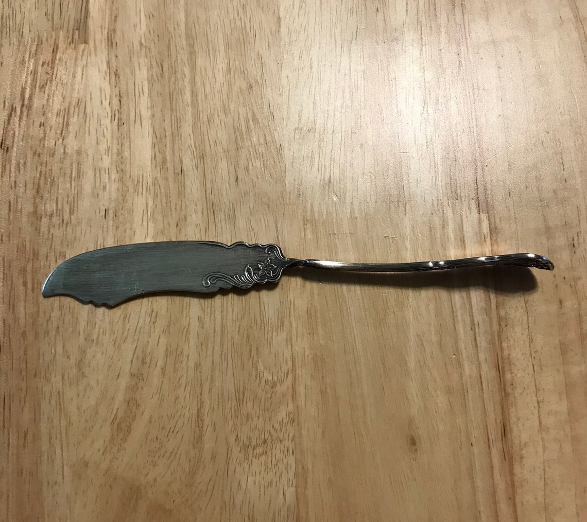 Twisted Butter Knife Vintage A1 Rogers Daisy Pattern Etsy