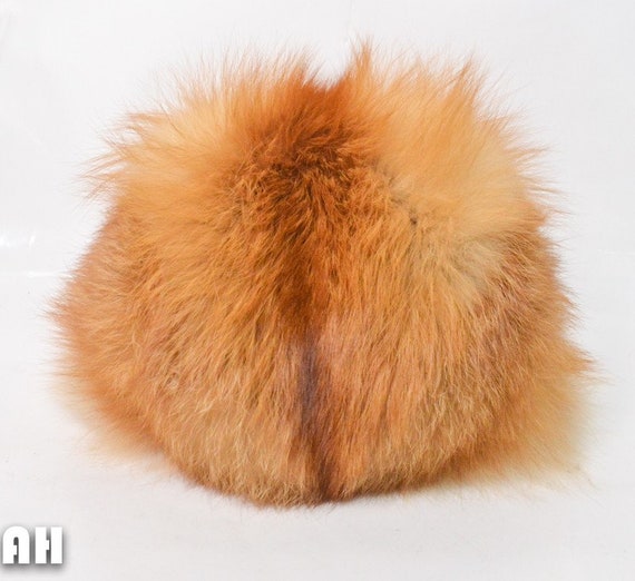 Vintage Women's Fox Fur Hat Russian Style