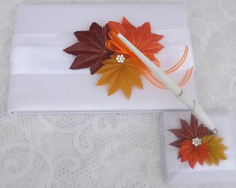 Fall Guest book and wedding set