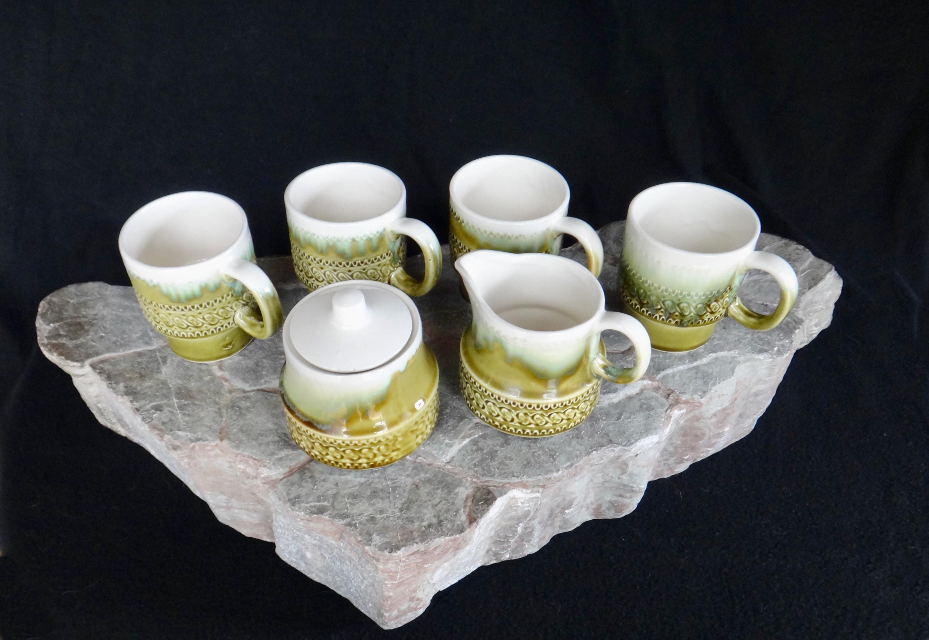SERVICE A THE / Cafe Ancienne Manufacture Royal Porcelaine Limoges 1960
