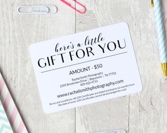 gift card template etsy