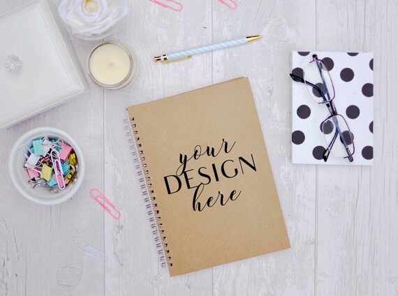 Notebook Mockup Styled Stock Photo Instant Download Product Mockup