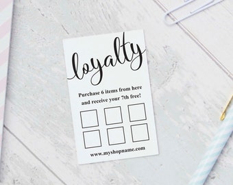 loyalty card templates instant download editable reward etsy