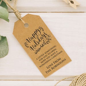 Printable Happy Holiday Tags Editable Tag Templates INSTANT - Etsy
