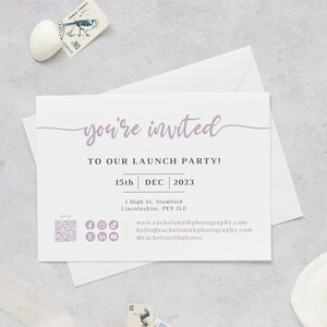 Business Launch Invitation Template, Editable Business Template, Business Invite, Launch Party Invitation, MLM Template, EMC0007 image 4