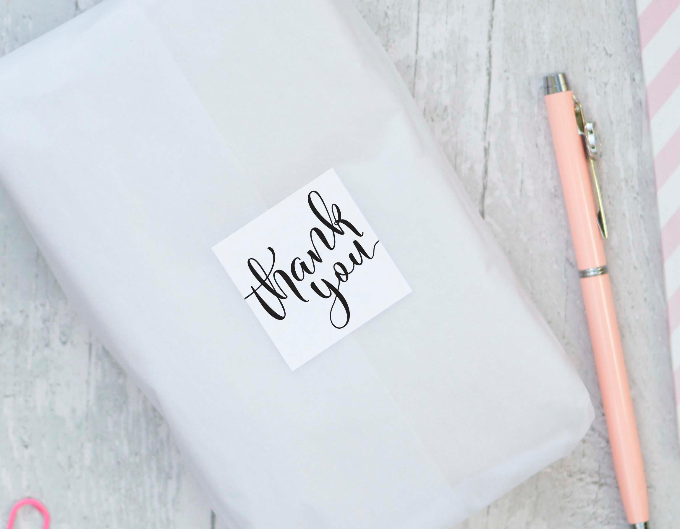 printable thank you stickers instant download thank you etsy
