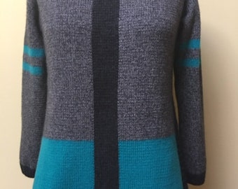 Hand made pullover 90 cashmere 10 wool sweater