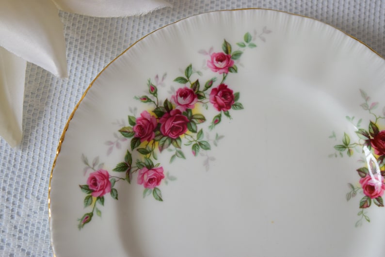 Replacement China Bridal shower Housewarming Vintage Tea Party 1960 s Vintage China Cake Plate Vintage Wedding Orphan Plate Birthday
