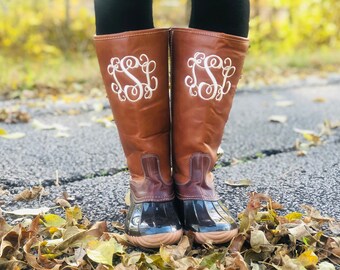 riding boots with initials