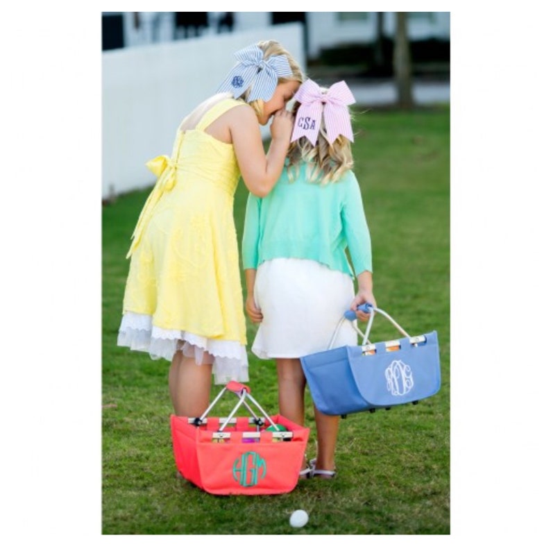 Mini Bridesmaids Gift Mini Market Basket Tote Monogrammed Mini Market Tote Personalized Mini Market Tote Monogrammed Mini Market Tote
