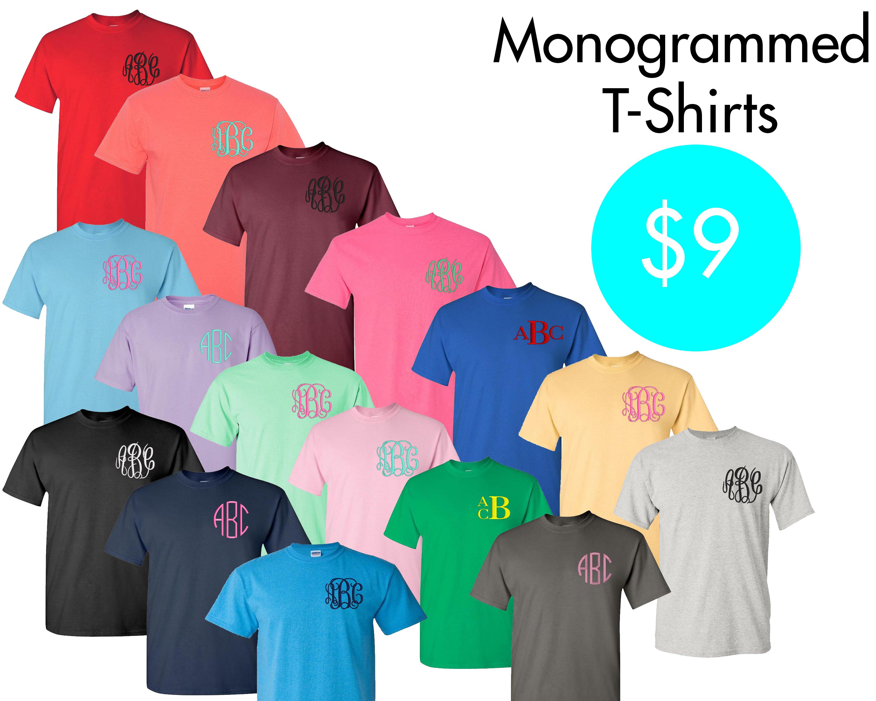 custom monogram shirts
