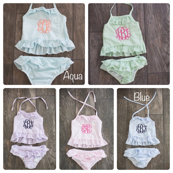 monogram bathing suit