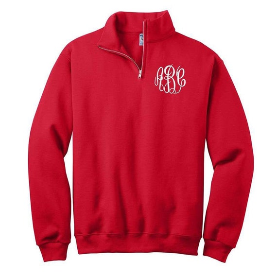 Monogrammed Sweatshirt Quarterzip 