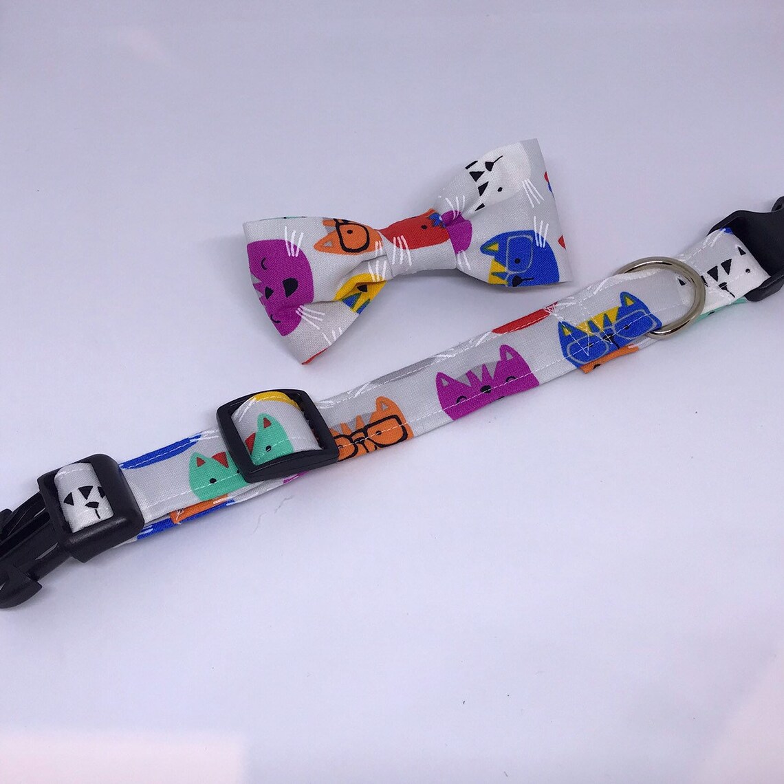 Dog Collar Bow Tie Dog Bandana Dog Lead Adjustable Etsy Australia