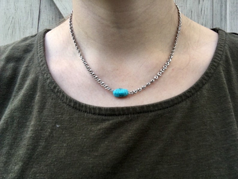 Turquoise Silver Necklace