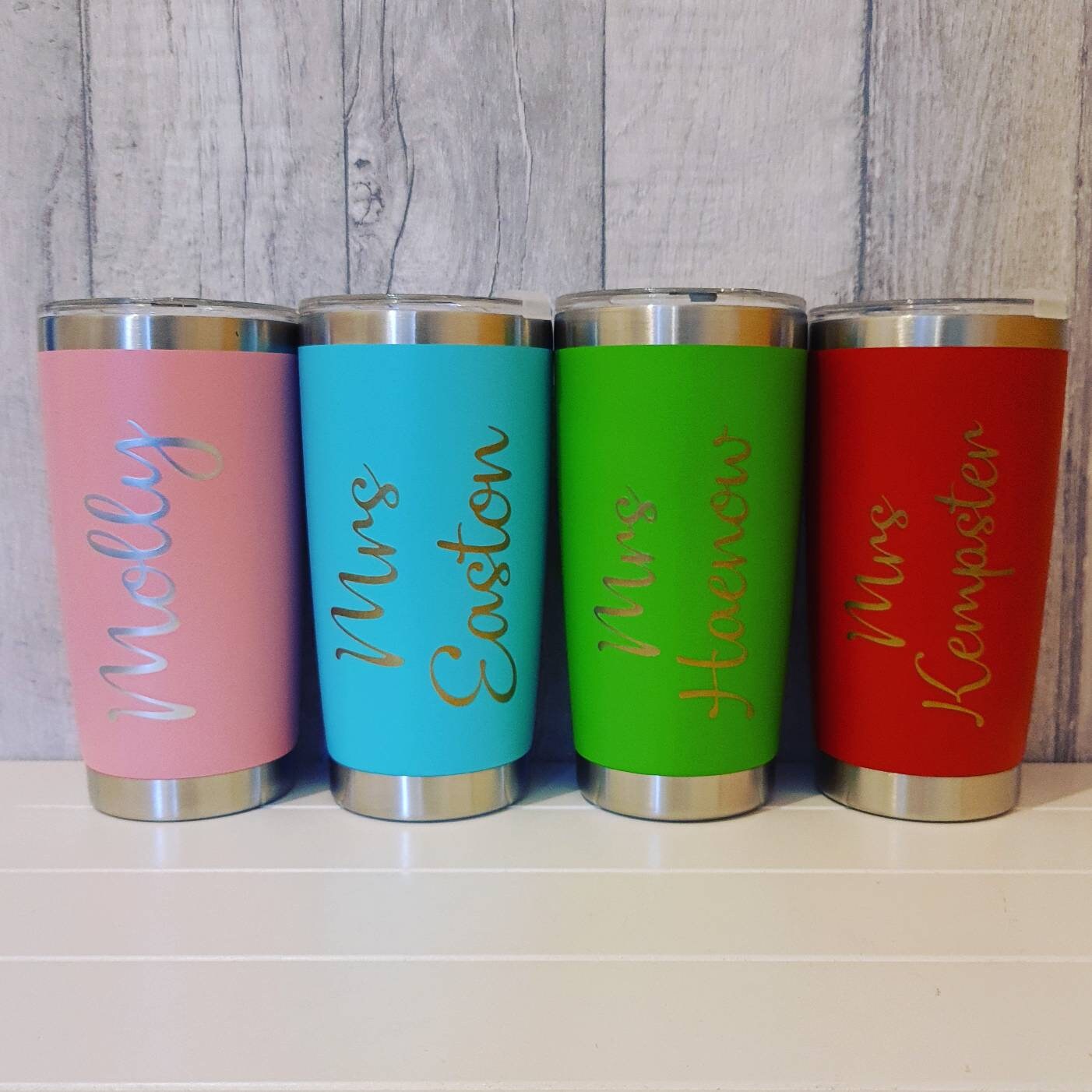 Personalised Travel Mug Custom Double Walled Thermal Drinks Etsy UK