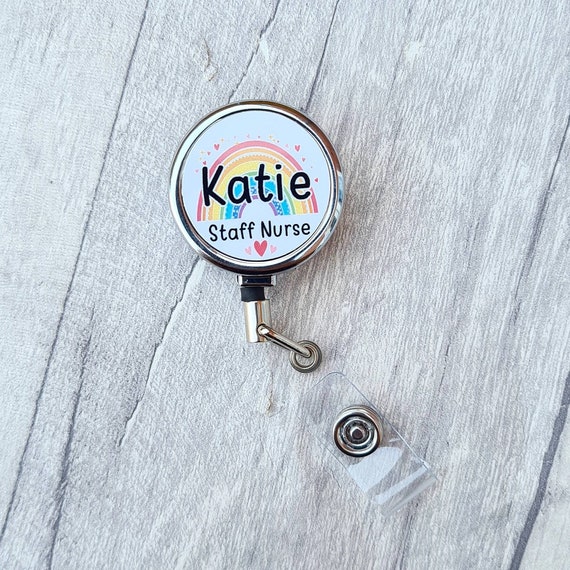 1.26in/1.57in 1PC porta Badge retrattile in metallo mulinelli per Badge ID per impieghi gravosi con portachiavi Clip per cintura ID / Key Card  21