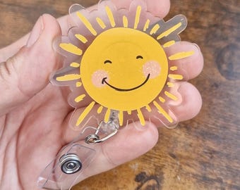 Bobine de badge rétractable Sunshine, infirmière, étudiante infirmière, médecin