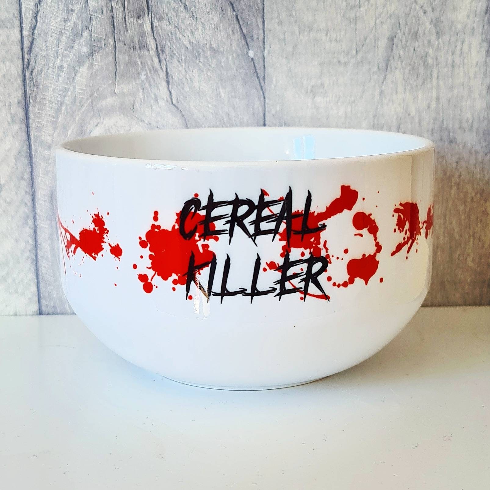 Cereal killer breakfast bowl. Serial killer true crime horror Etsy