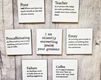 Sarcastic dictionary definition magnet, funny magnet, perfect gift, sarcasm