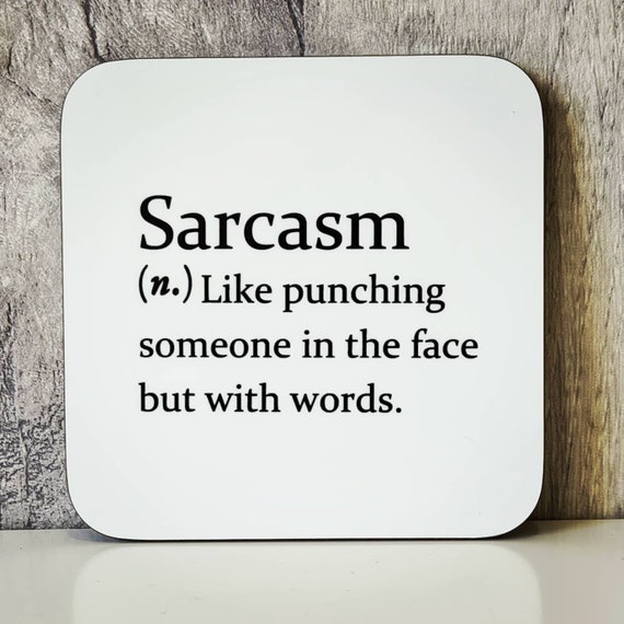 Sarcastic Dictionary Definition Coaster Funny Coaster Etsy UK
