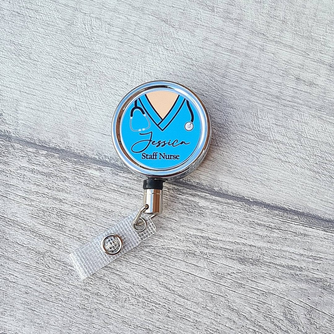 3 Pack Badge Reel With Badge Holder Retractable Clip For