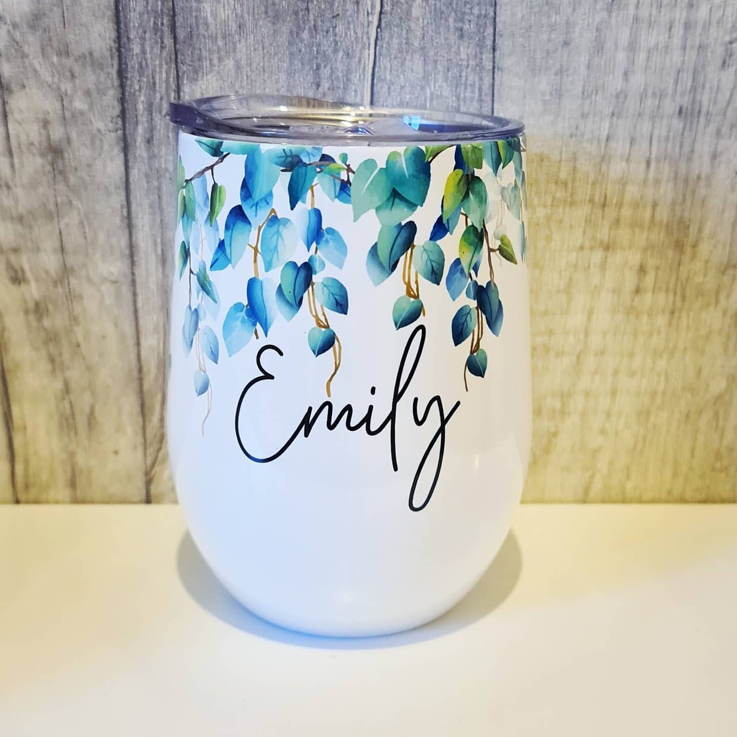 Vines/leaves Thermal 12oz Wine Cup Perfect for Cocktails Etsy UK