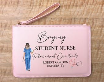 Bolso de mano Saffiano personalizado para enfermeras: Regalo para estudiantes de partería